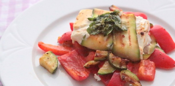 Feta with grilled vegetables